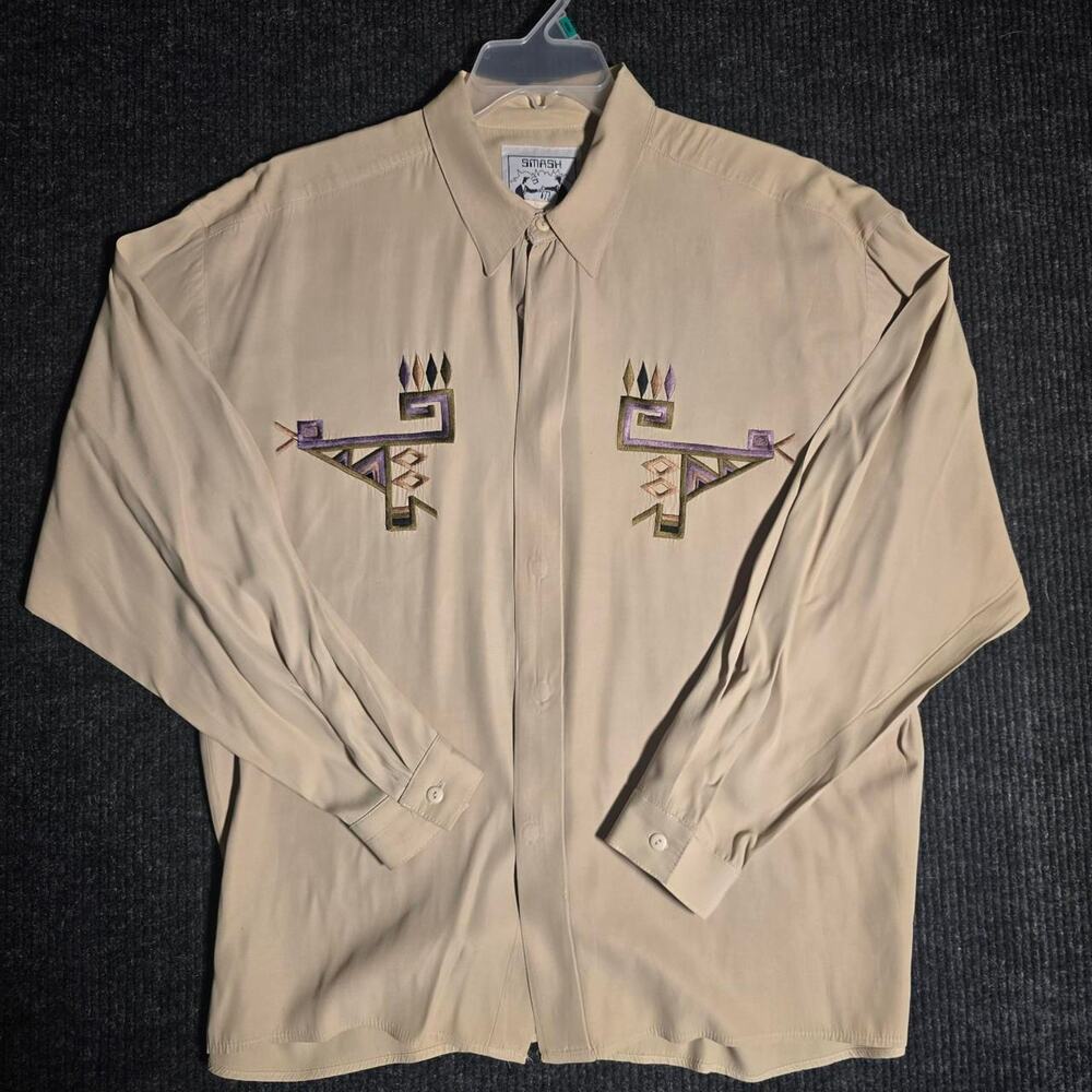 vintage 80s SMASH Italy-France Button up